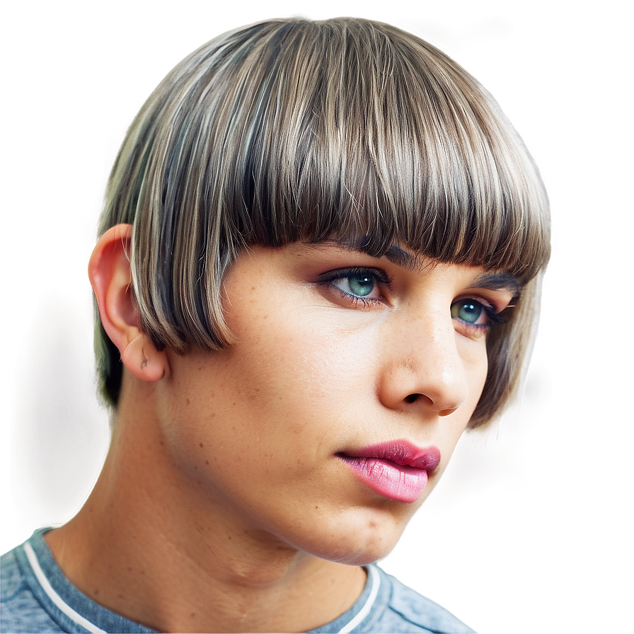 Bowl Cut Hairstyle Png Xgb21