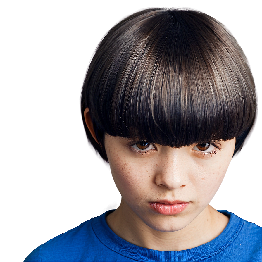 Bowl Cut In Different Colors Png 75