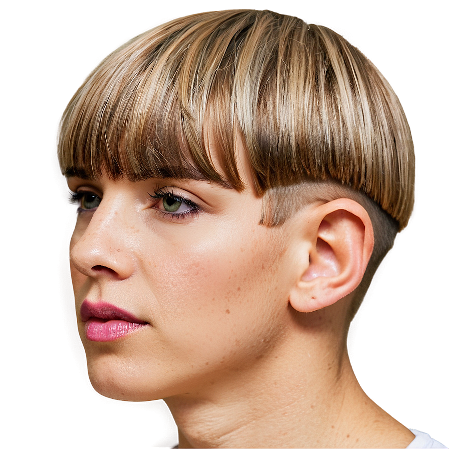 Bowl Cut With Fade Png 69