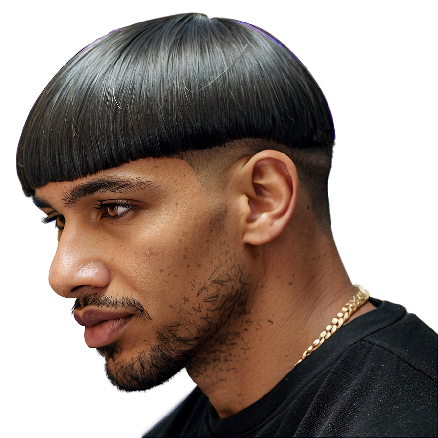 Bowl Cut With Fade Png Egb