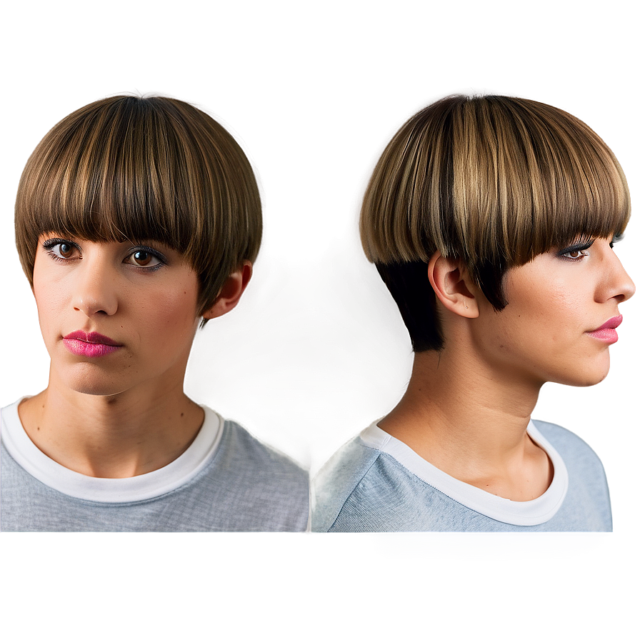 Bowl Cut With Undercut Png 47