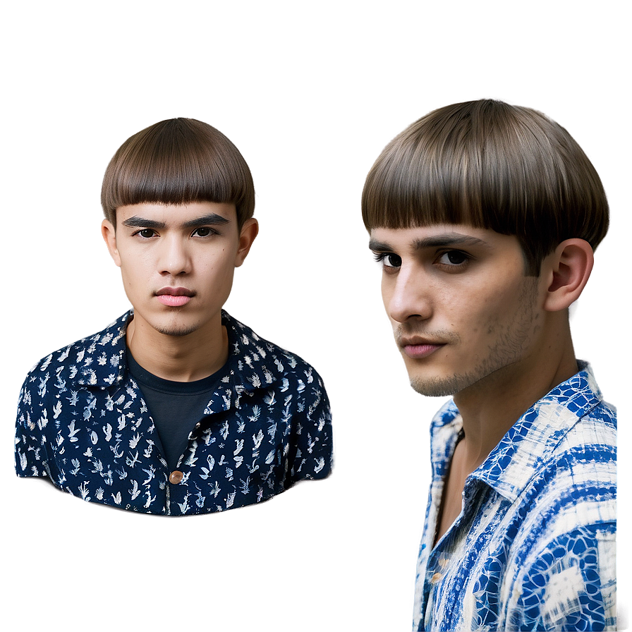 Bowl Haircut For Oval Faces Png 06212024