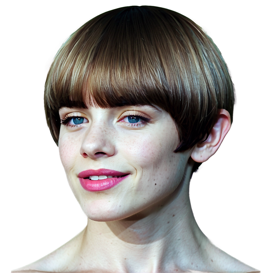 Bowl Haircut For Oval Faces Png Cia81