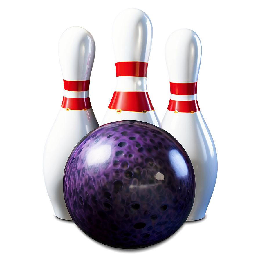 Bowling Ball With Pins Png Vjj79