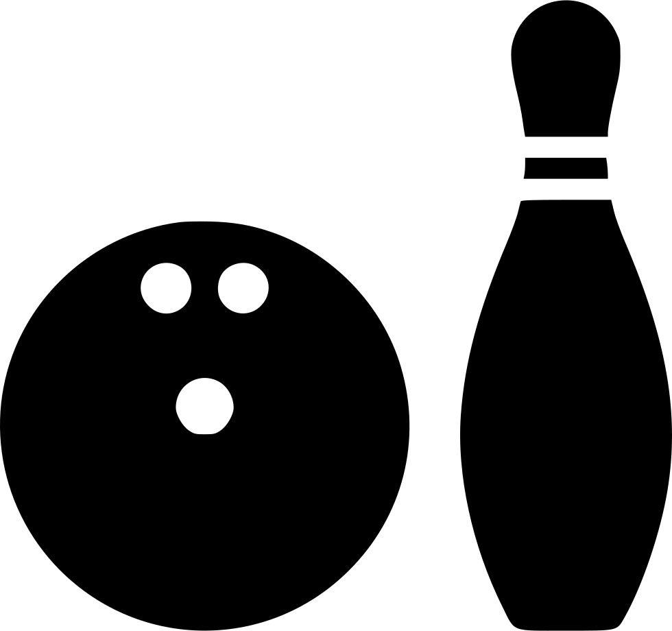 Bowling Balland Pin Silhouette