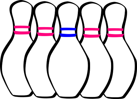 Bowling Pins Vector Illustration