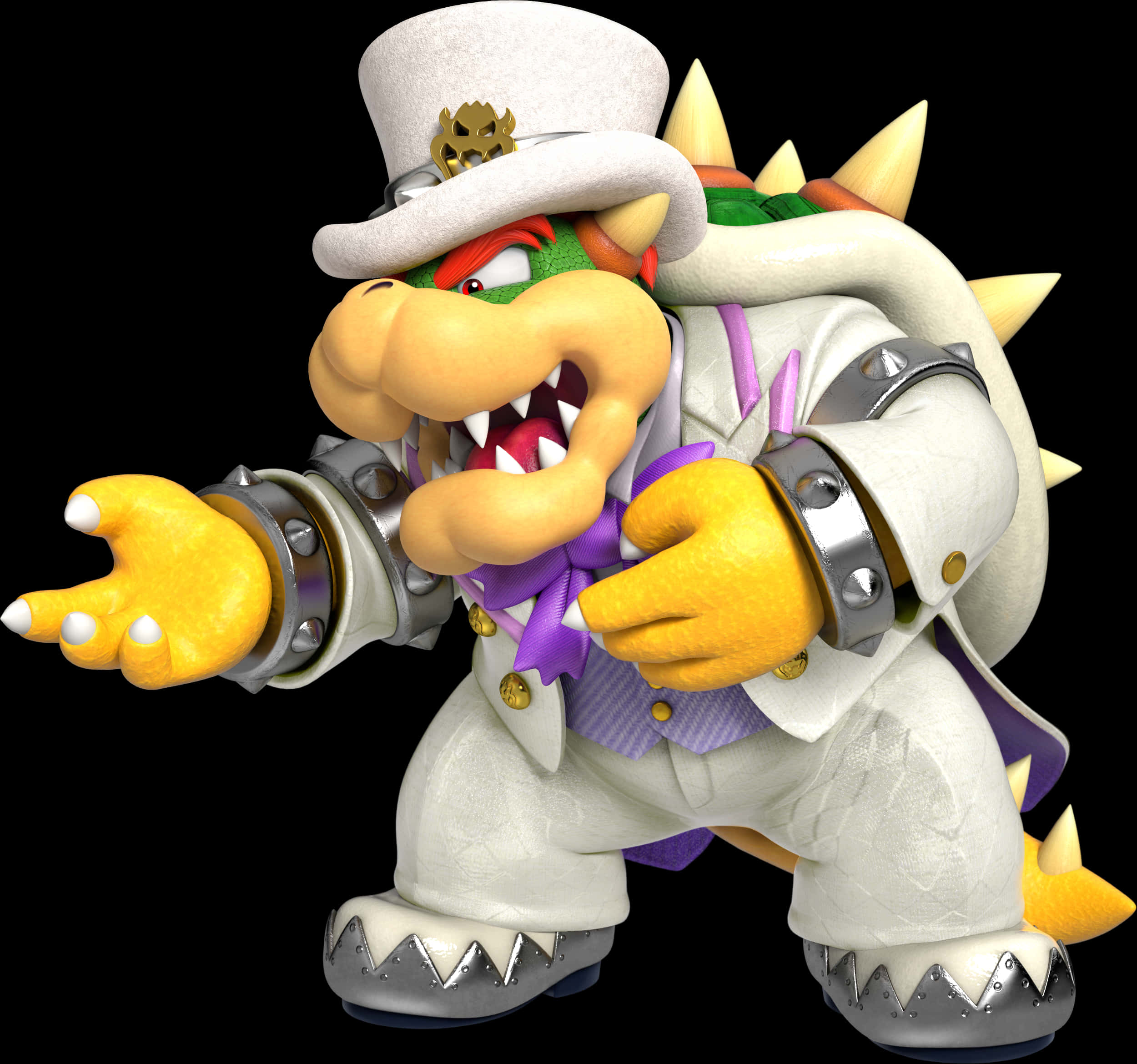 Bowserin White Suit3 D Render