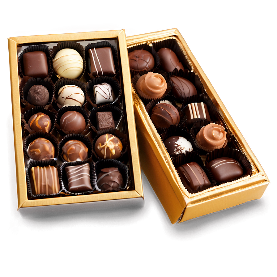 Box Of Artisan Chocolates Png Umo84