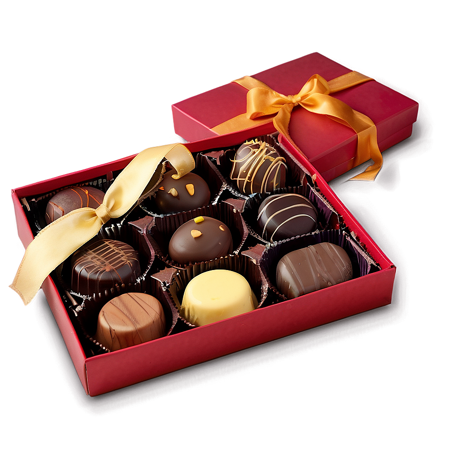 Box Of Belgian Chocolates Png 10