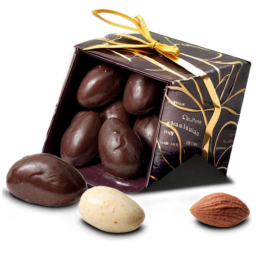 Box Of Chocolate Almonds Png 5