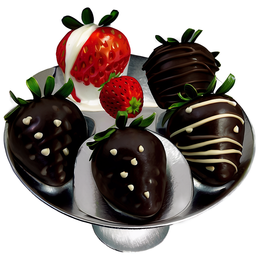 Box Of Chocolate Dipped Strawberries Png Xod71