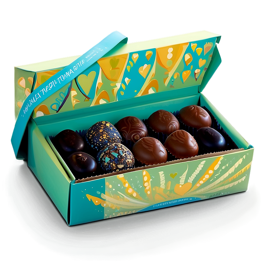 Box Of Vegan Chocolates Png Cre99