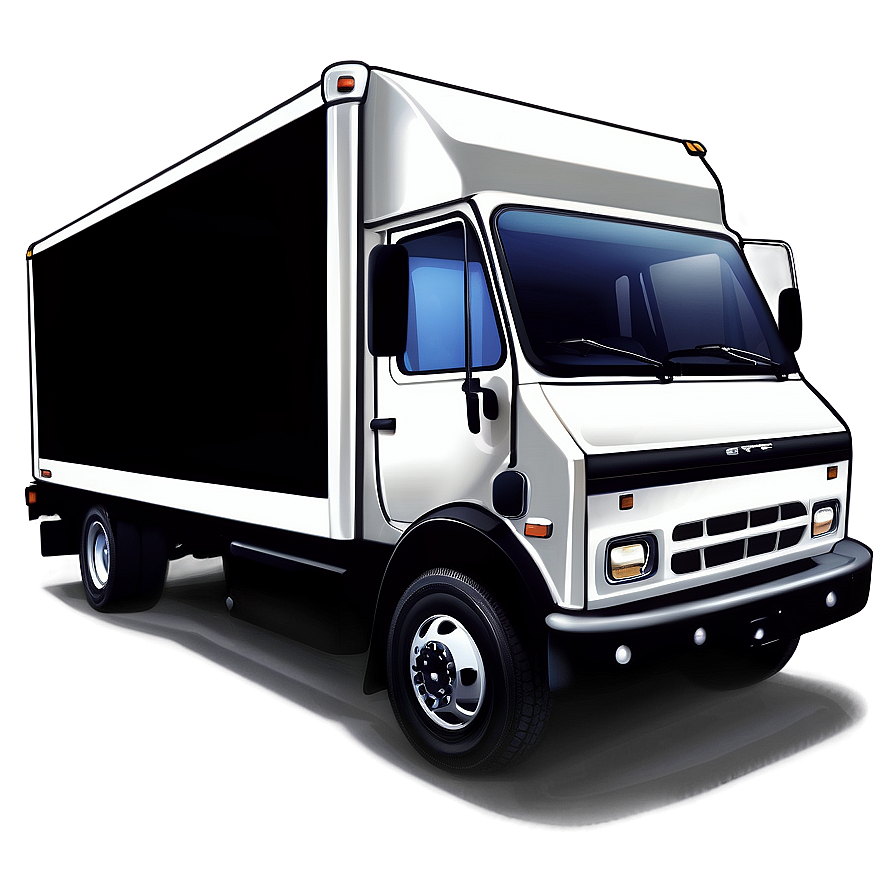 Box Truck Vector Art Png 06132024