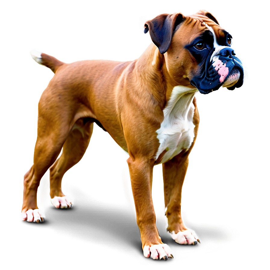 Boxer Dog On Walk Png 06242024