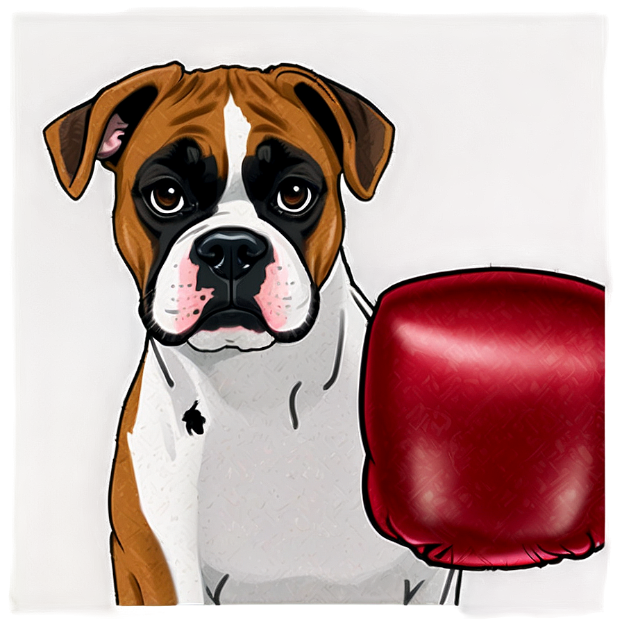 Boxer Dog Portrait Png Rfo