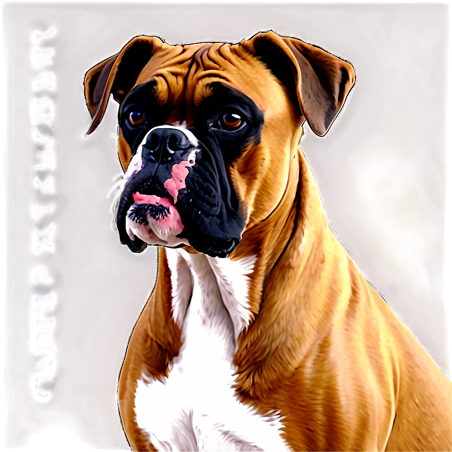 Boxer Dog Sketch Png 06242024