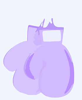 Boxing Glove Abstract Purple