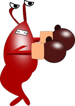 Boxing Red Blood Cell Cartoon