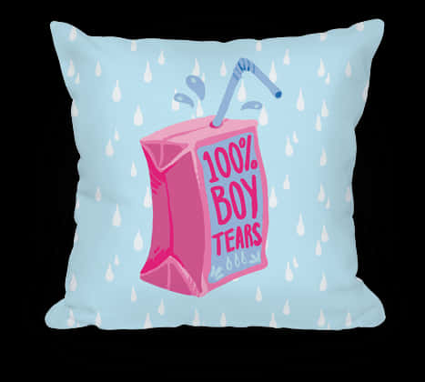 Boy Tears Cartoon Pillow