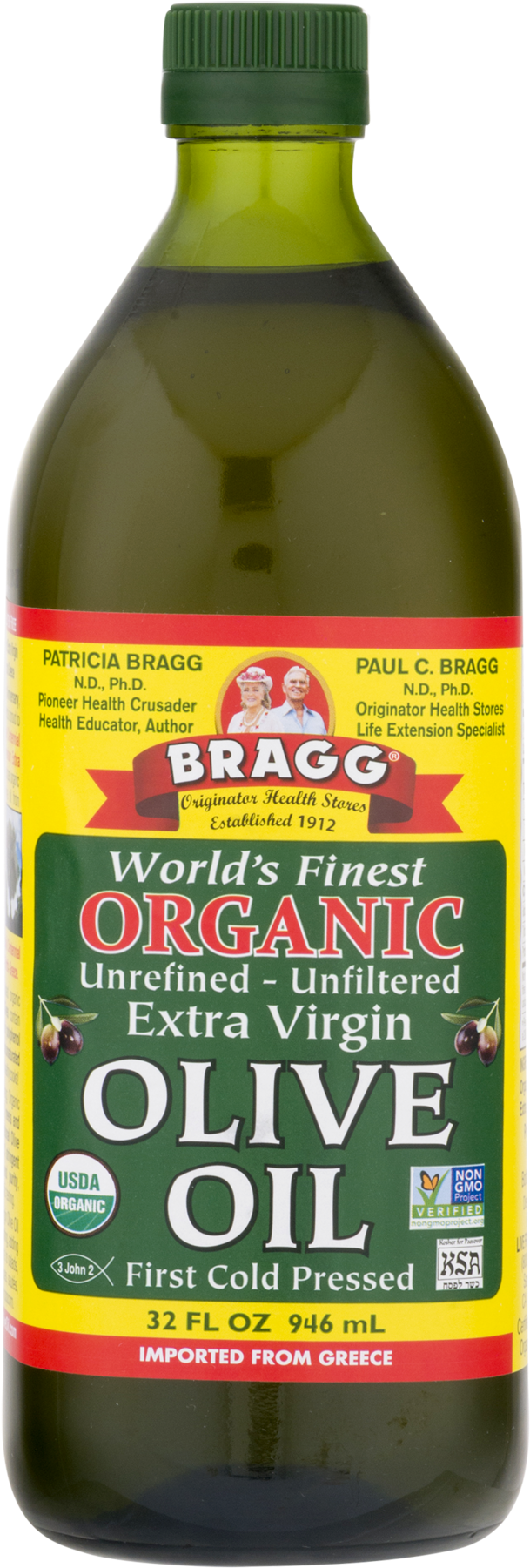 Bragg Organic Extra Virgin Olive Oil Bottle