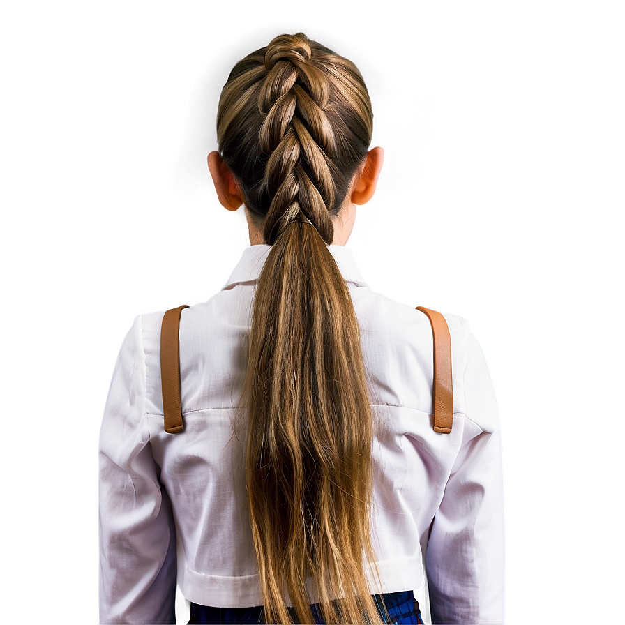 Braided Ponytail Look Png 32