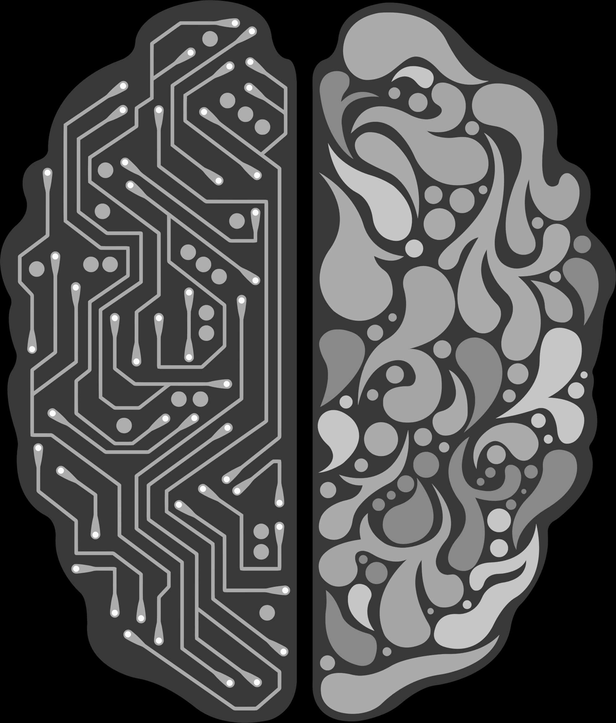 Brain Hemispheres Technology Art