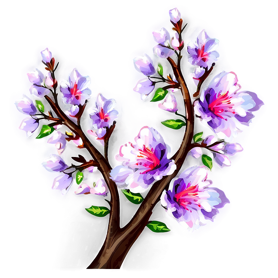 Branches With Flowers Png 41