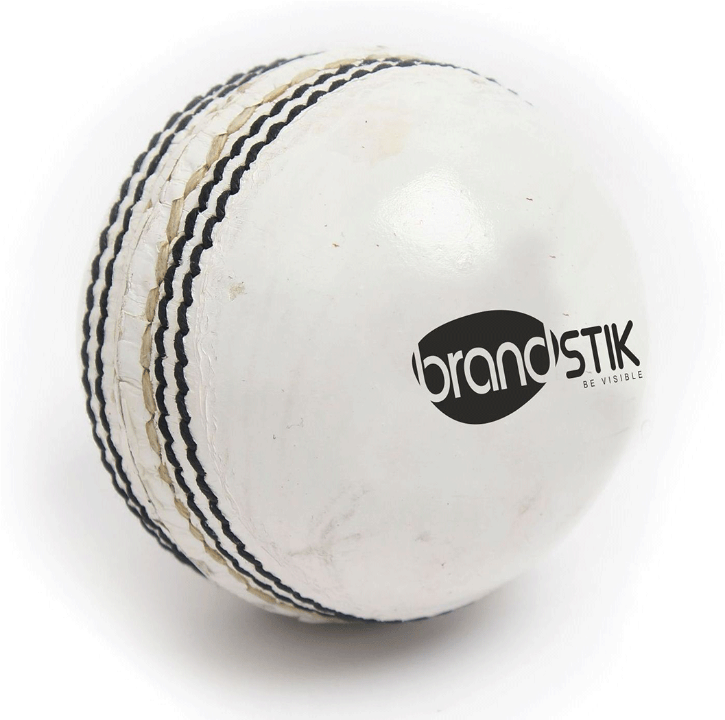 Branded Cricket Ball White