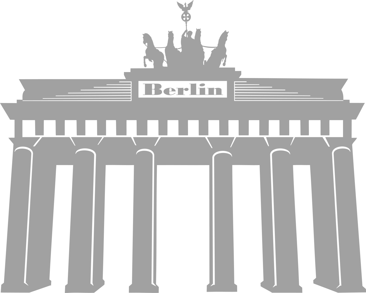 Brandenburg Gate Silhouette Berlin