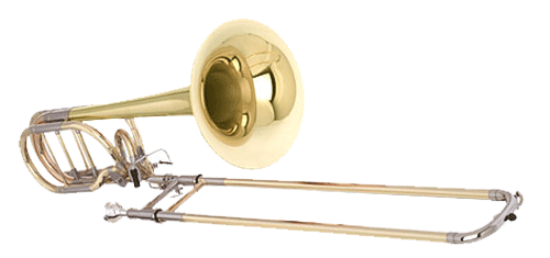 Brass Trombone Isolated