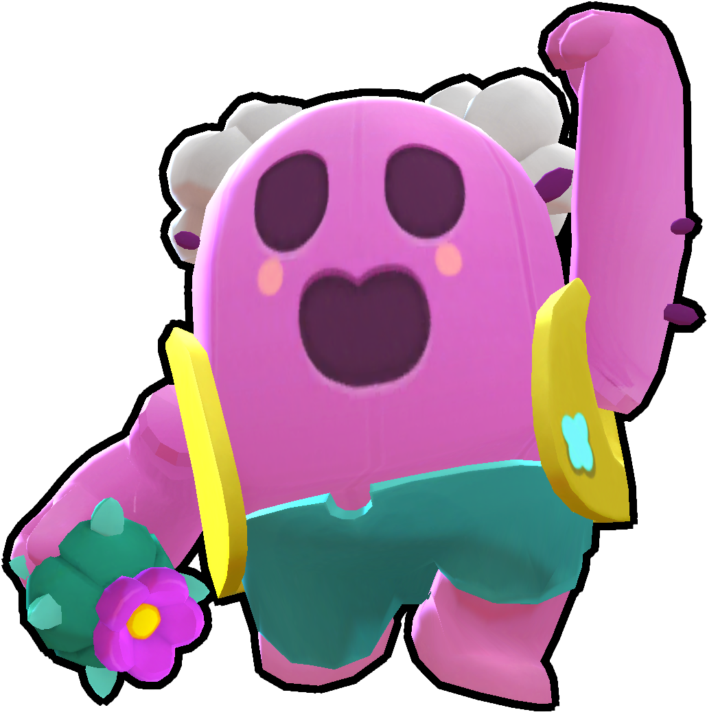 Brawl Stars Pink Robot Character