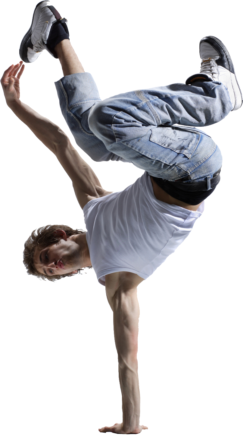 Breakdancer Inverted Freeze Pose