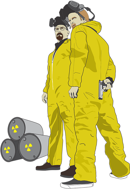 Breaking Bad Yellow Hazmat Suit Illustration