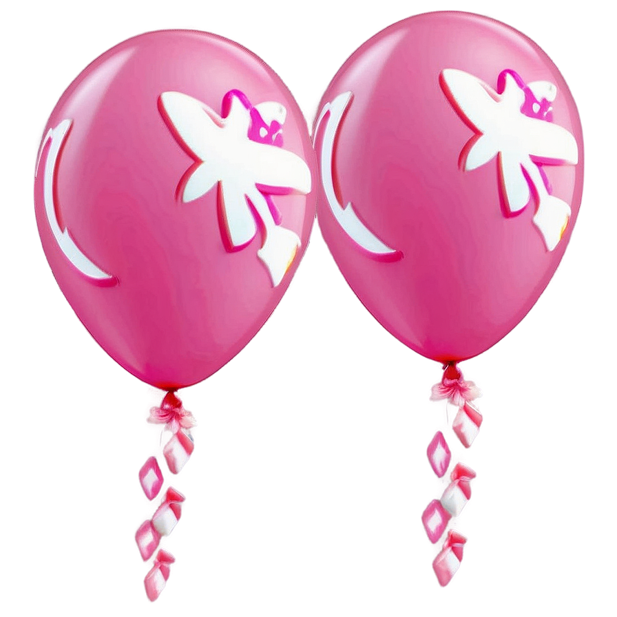 Breast Cancer Awareness Pink Balloons Png Wyw63