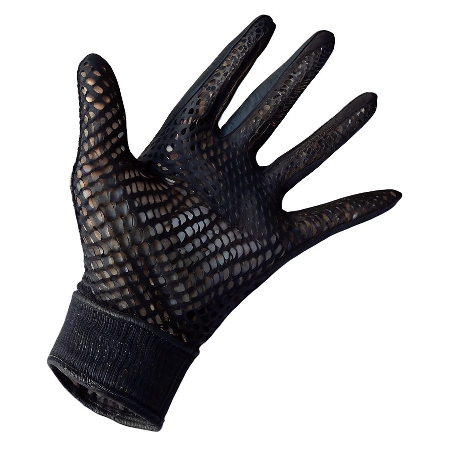 Breathable Black Mesh Gloves Png 06282024