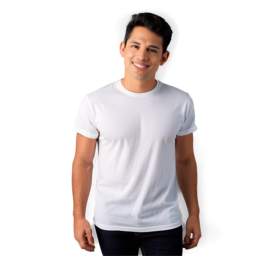 Breathable White T-shirt Png Nfk