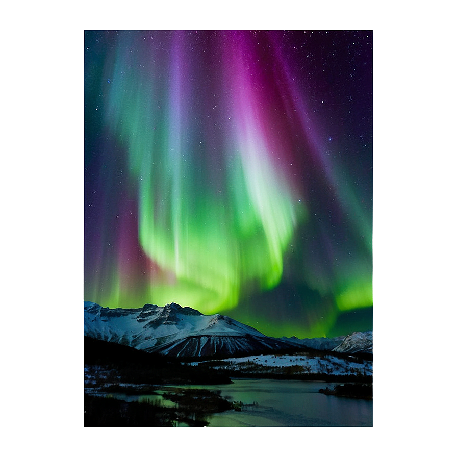 Breathtaking Aurora Landscape Png 79