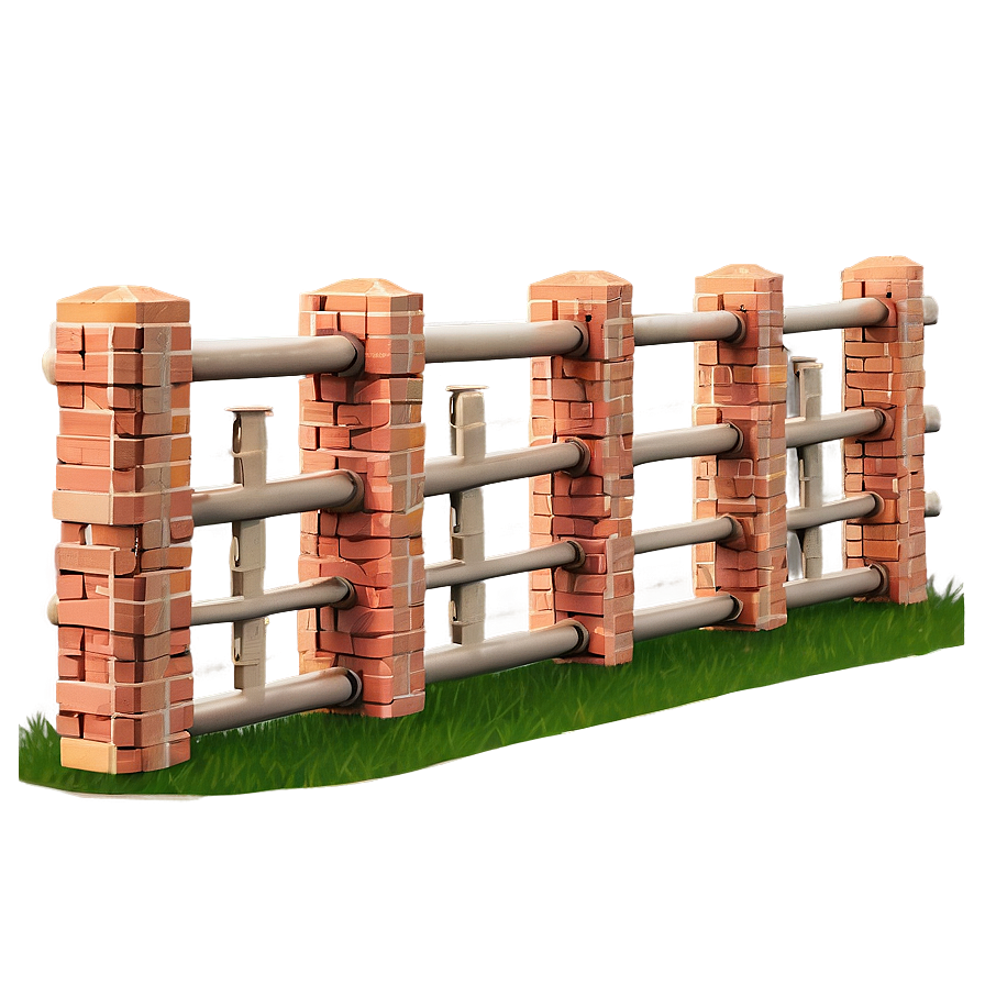 Brick Boundary Fence Png Vfm23