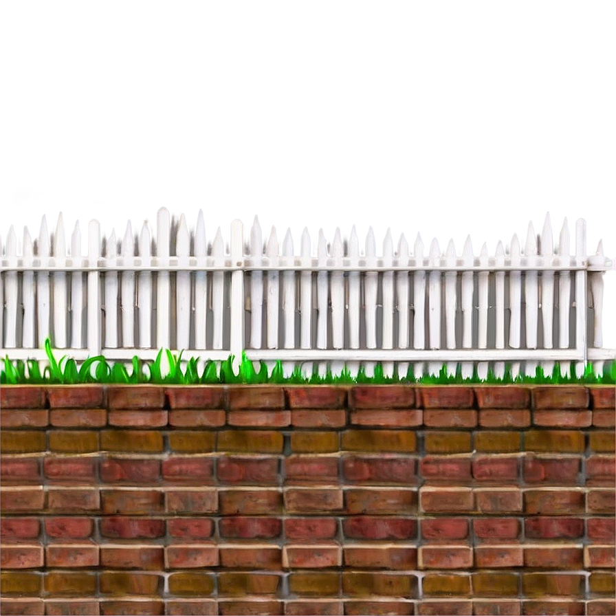 Brick Fence Detail Png 05062024