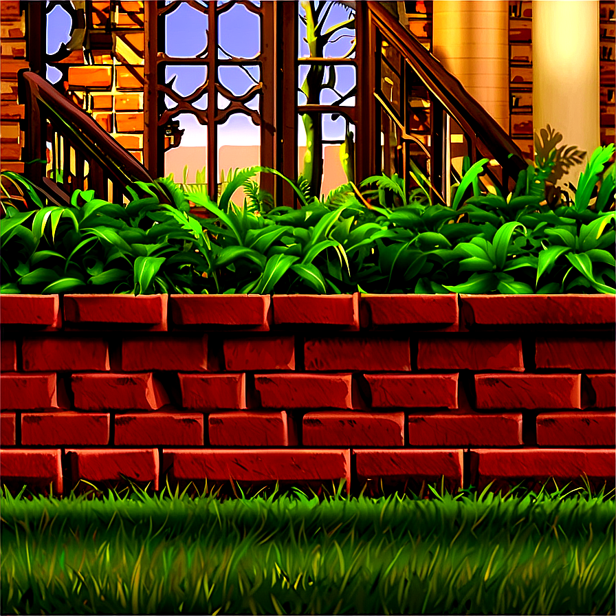 Brick Fence Detail Png 05062024