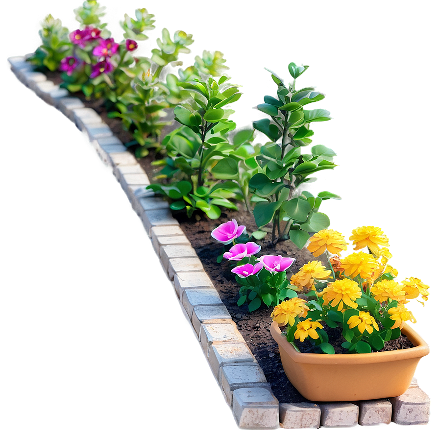 Brick Garden Border Png Xdo97