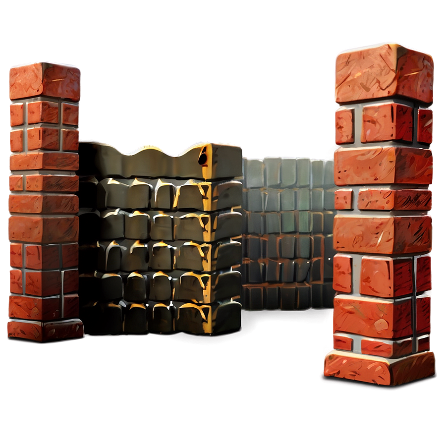 Brick Pillar Construction Png 05062024