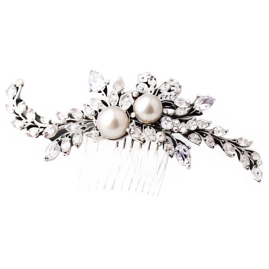 Bridal Hair Clip Png 06132024