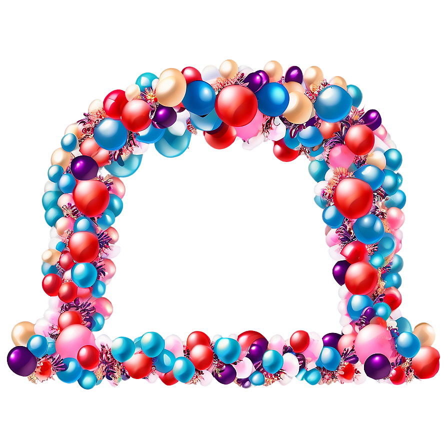 Bridal Shower Balloon Garland Png Nra