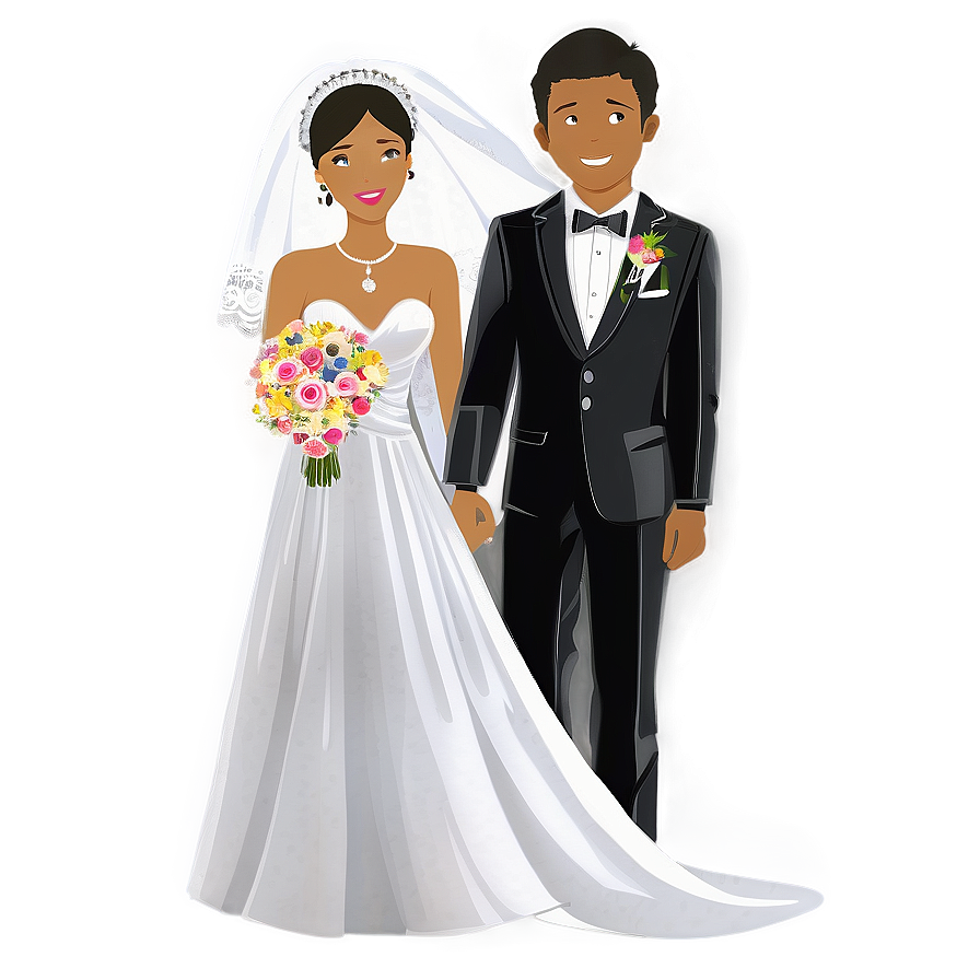 Bride And Groom Outline Png Gil Image