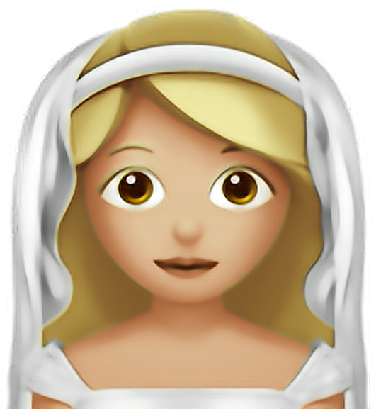 Bride Emoji Close Up