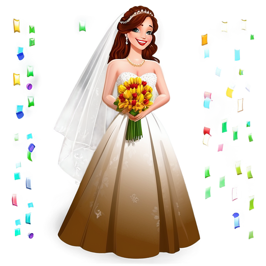 Bride Illustration Png 06242024