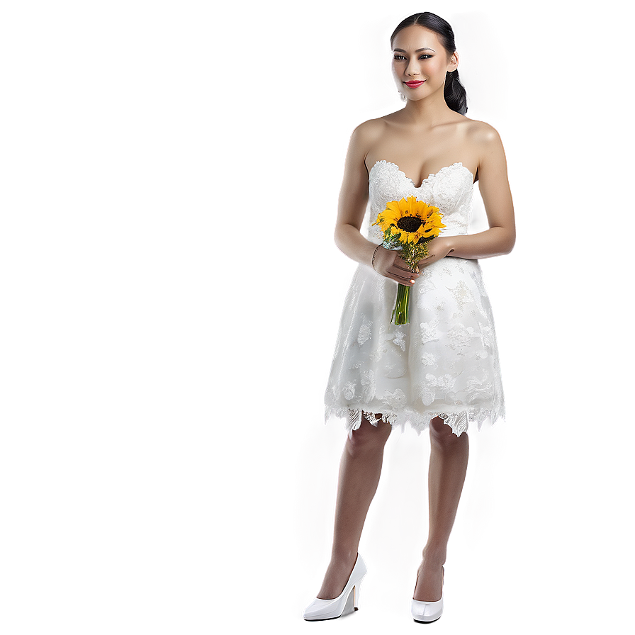 Bride In Lace Dress Png Tpp