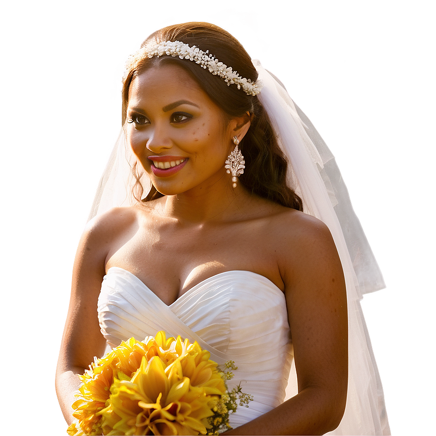 Bride In Sunset Png Amy