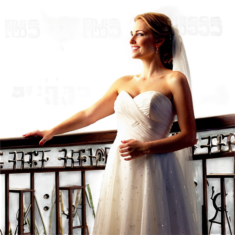 Bride On Balcony Png 77